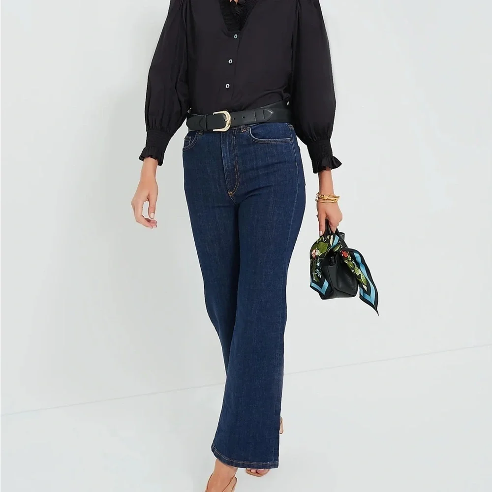 NWT Harshman Bonnie shirt black size medium - Picture 2 of 7